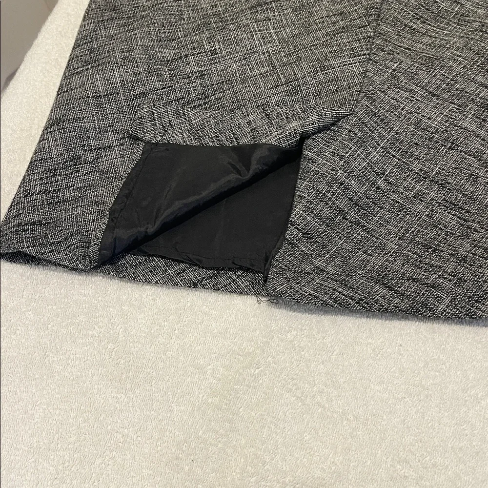 The Limited BlackGrayTweed Lined Tailored Fitted Autumn Skirt Back to Class 14